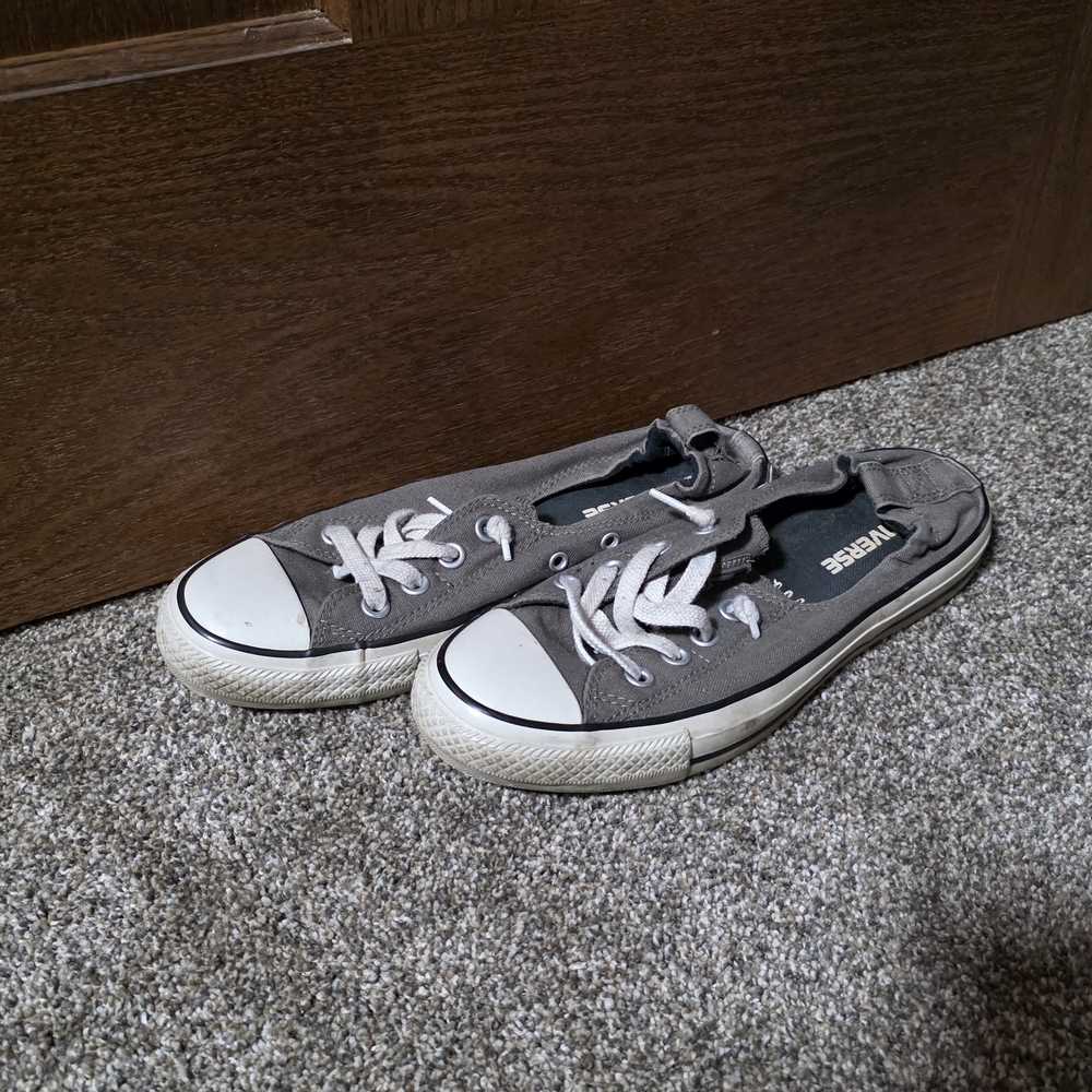 Converse Gray Canvas Sneakers